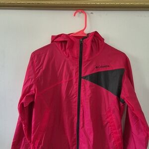 Columbia Kids' Fuchsia and Black Raincoat